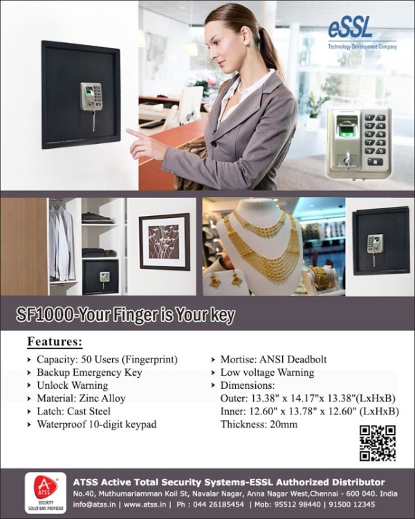 SF1000 Electronic Fingerprint Safe Lock