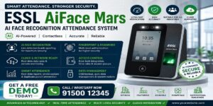 ESSL AiFace Mars face recognition attendance system Chennai installation biometric device