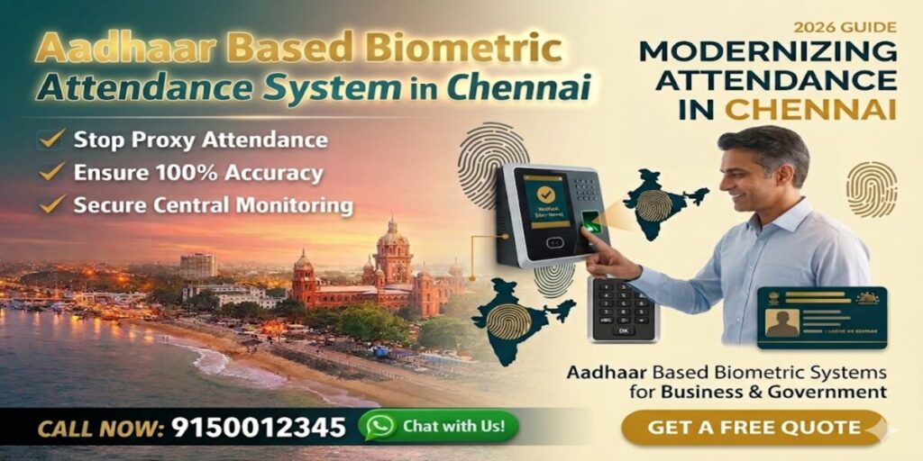 Aadhaar Based Biometric Attendance System Chennai India-ESSL