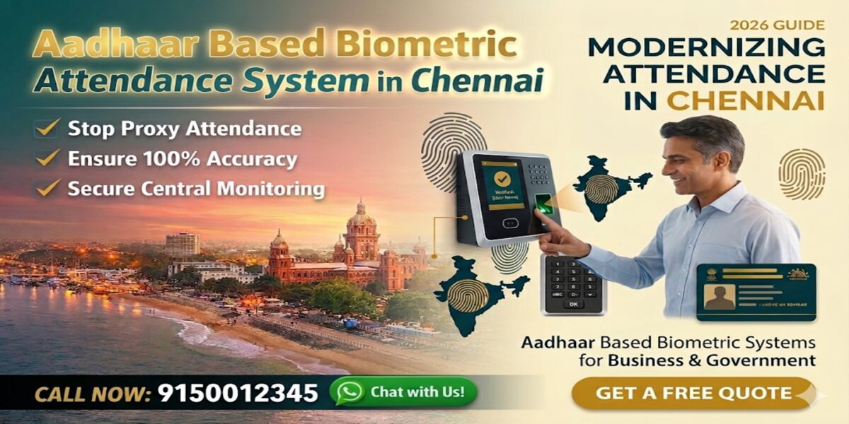 Aadhaar Based Biometric Attendance System Chennai India-ESSL
