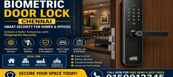 Biometric door lock Chennai with fingerprint access system for home and office security installation