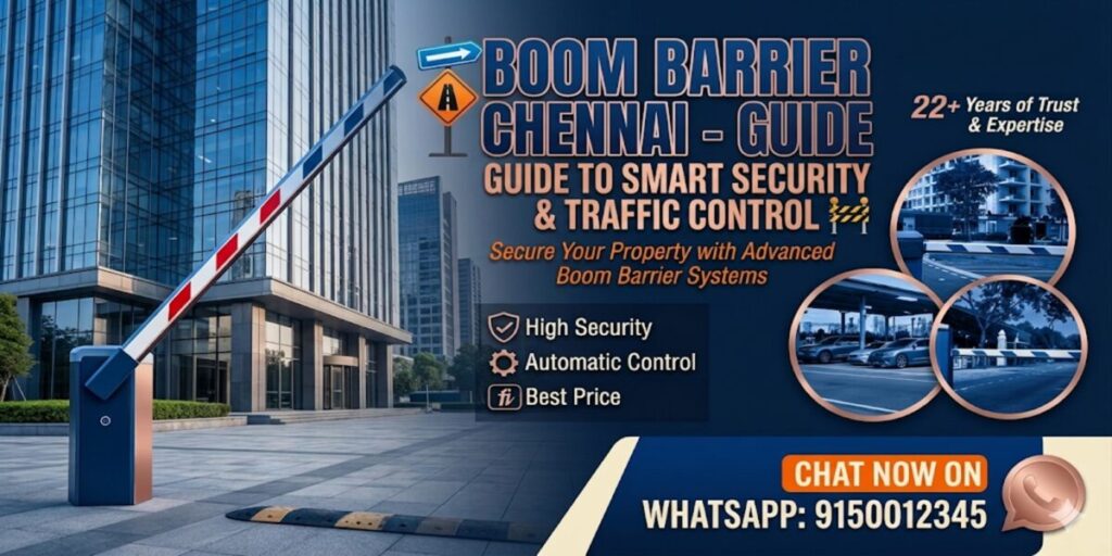 Boom barrier Chennai automatic gate system for parking