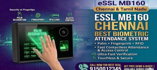 ESSL MB160 biometric attendance system Chennai with palm recognition fingerprint RFID access control