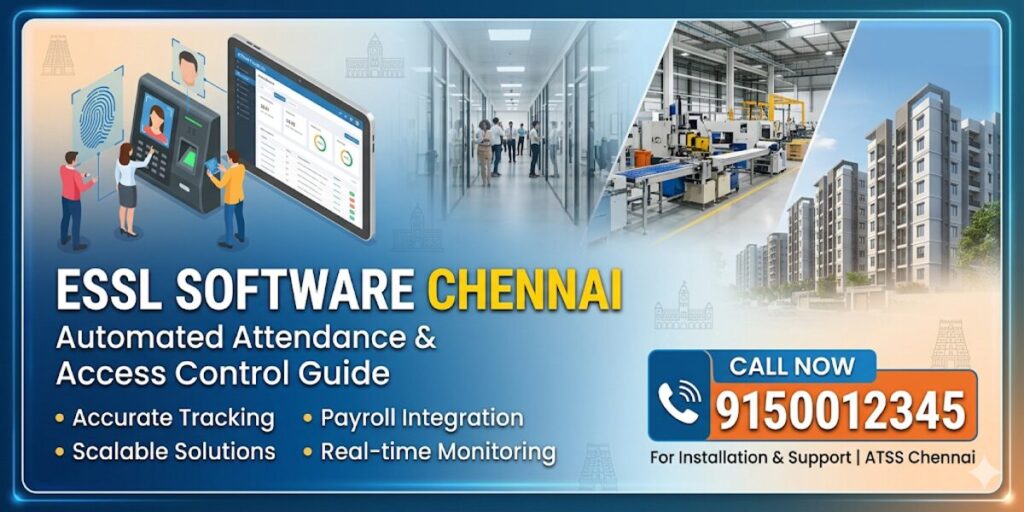 ESSL Software Chennai biometric attendance system installation