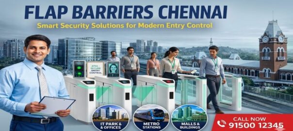 Flap barriers Chennai with biometric access control system