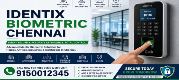Identix biometric Chennai fingerprint attendance system installation by ATSS