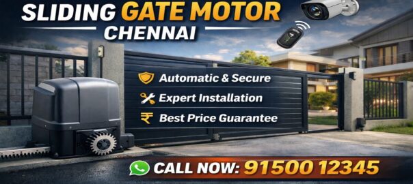 Sliding gate motor Chennai automatic gate with remote control and security system